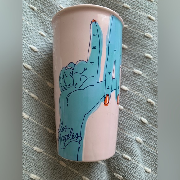 LA Starbucks 12oz ceramic travel mug - Picture 9 of 10